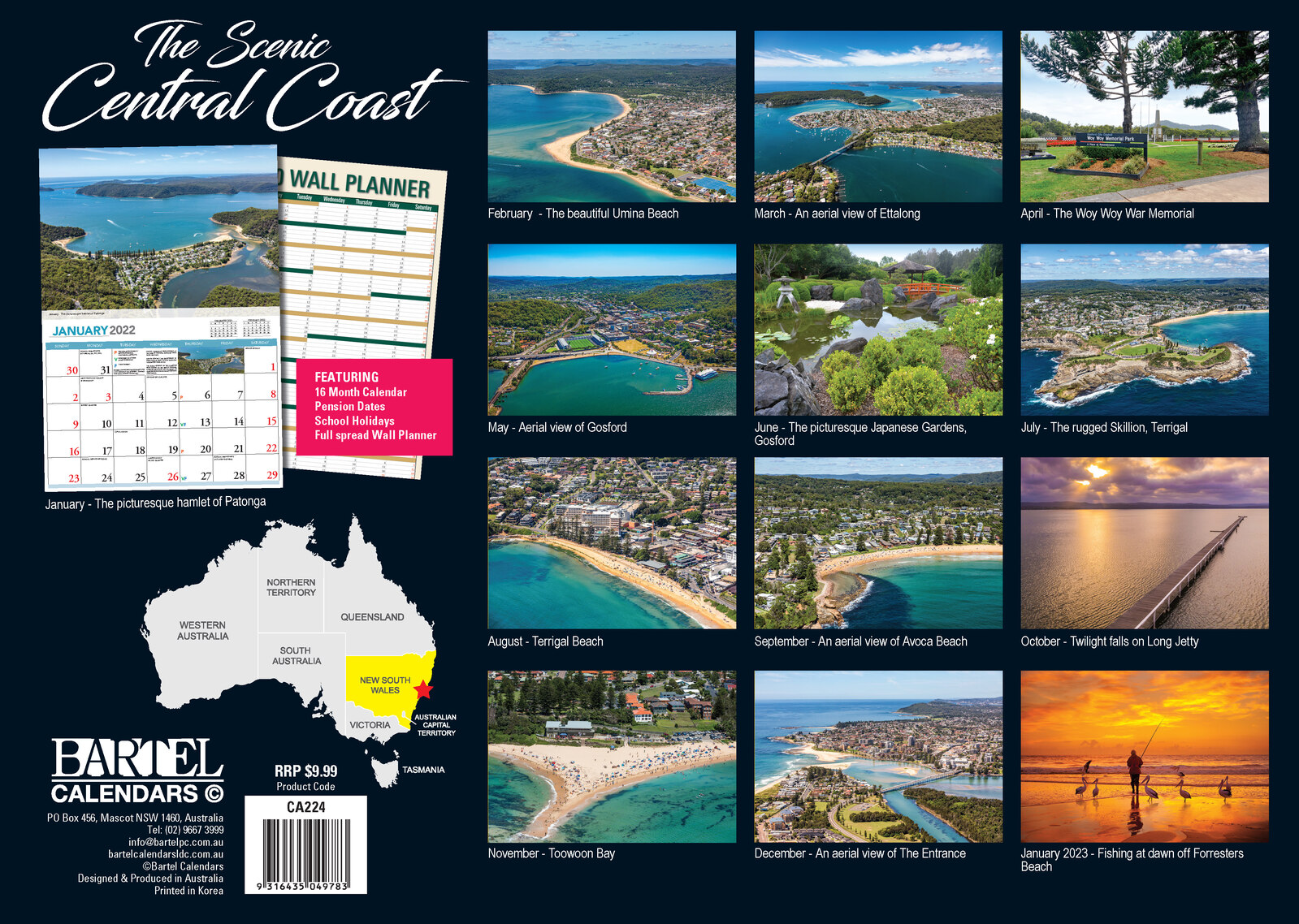 THE CENTRAL COAST 2021 CALENDAR