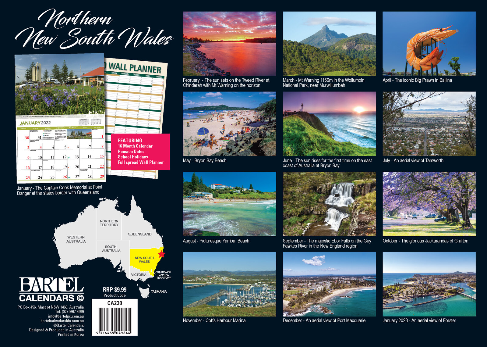 NORTHERN NEW SOUTH WALES 2021 CALENDAR