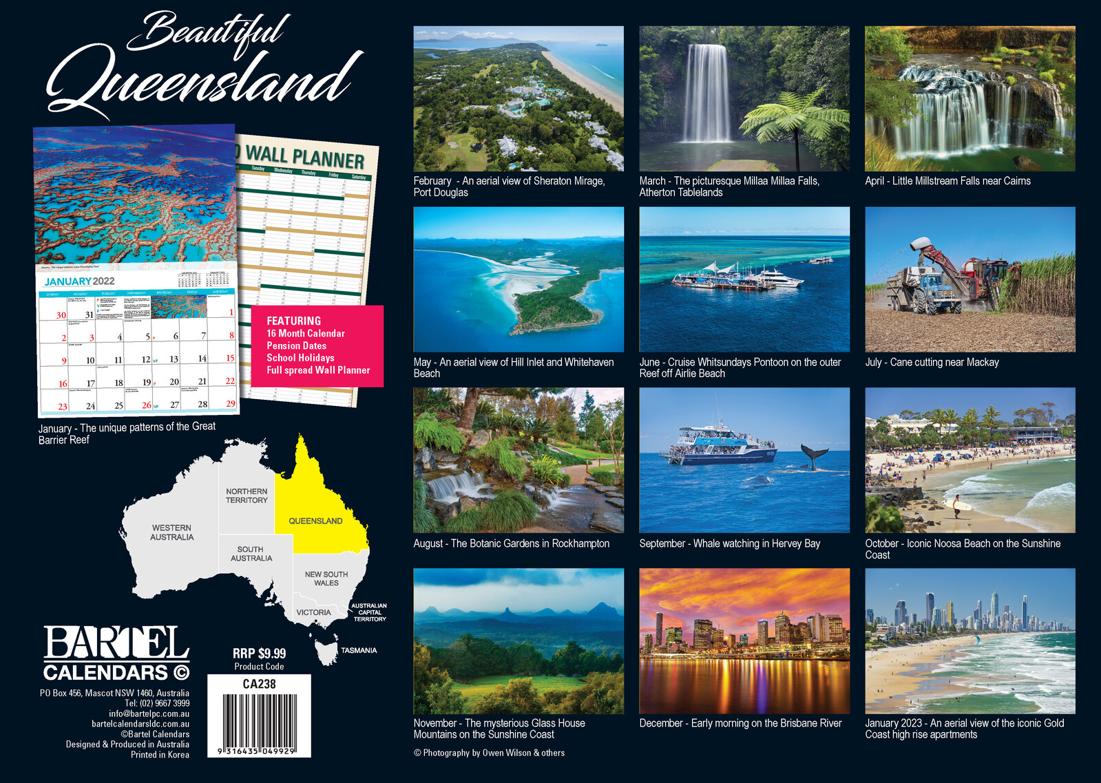 BEAUTIFUL QUEENSLAND 2021 CALENDAR