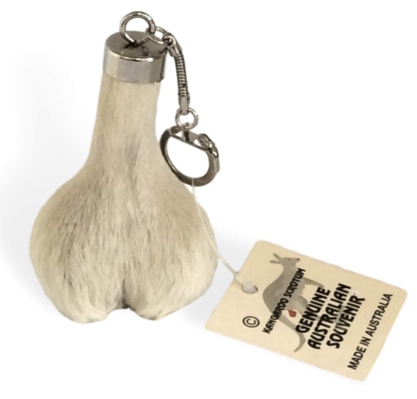 Australian Kangaroo Scrotum Keyring