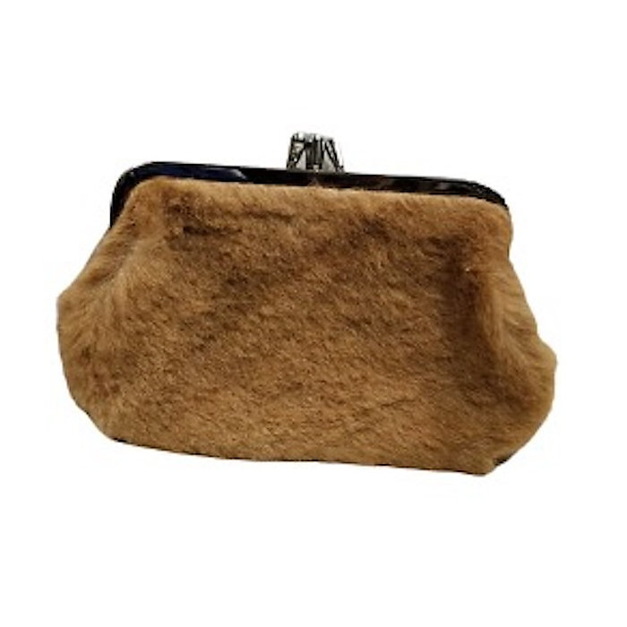 Kangaroo fur top purse