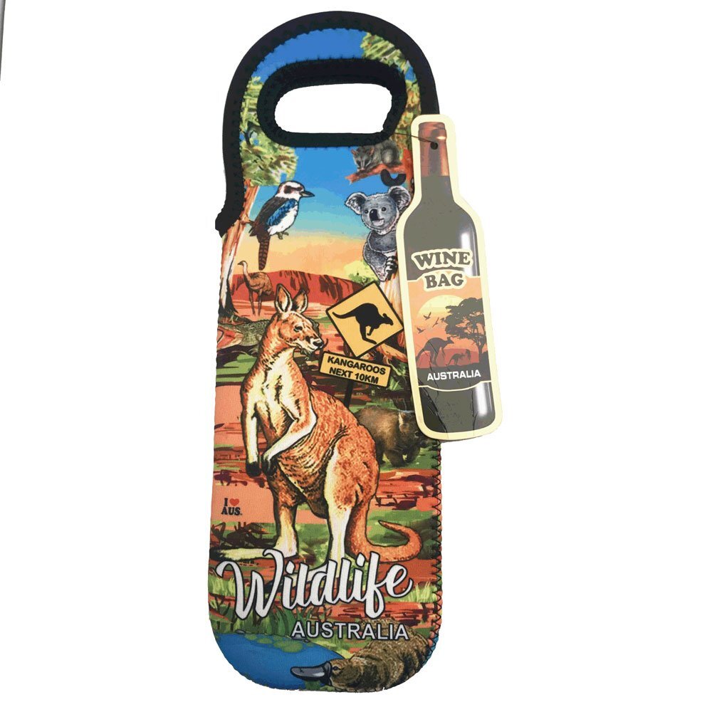 Australian Wildlife Wine Bottle Bag