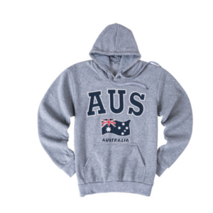 AUS - Australian Flag Hoodie [Size: S - Small] [Colour: Grey]