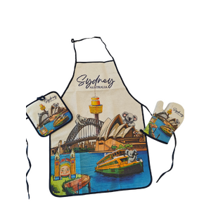 Apron, Mitten & Pot Holder Set - Sydney Koala