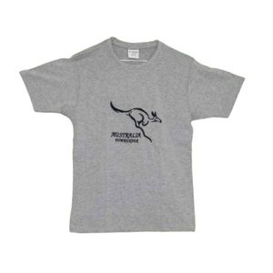 Leaping Kangaroo Downunder T-Shirt [Colour: Grey] [Size: S - Small]