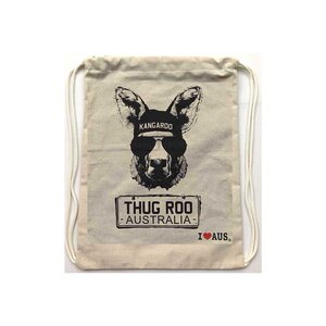 Thug Kangaroo Canvas Cotton Drawstring Bag