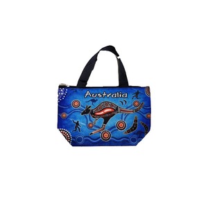 Small Shopping Bag - Blue Aboriginal