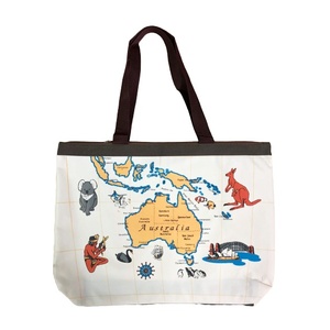 Large Shopping Bag - Australian Map with Icons