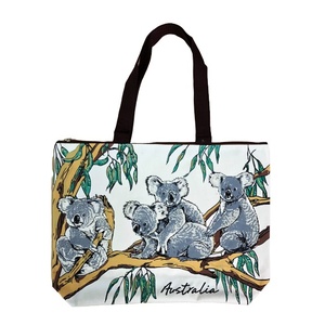 Large Shopping Bag - Koalas on Eucalyptus Tree