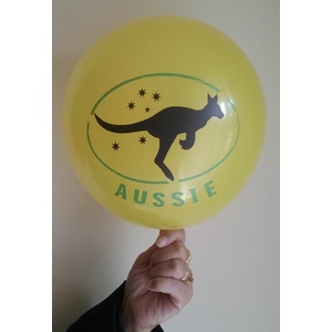 Yellow Kangaroo Australian Balloons - Pack of 10