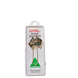 Australian Opal Map With Kangaroo Bookmark