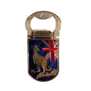 Magnet Austrlaian Flag with Kangaroo Bottle Opener