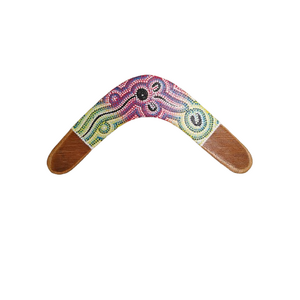 Boomerang with Throwing Instructions - Aboriginal Art