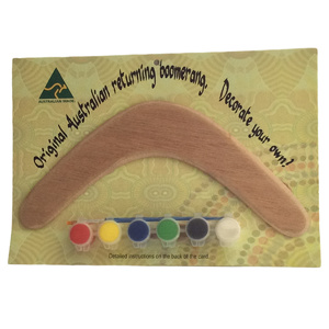 Paint your own Australian Returning Boomerang