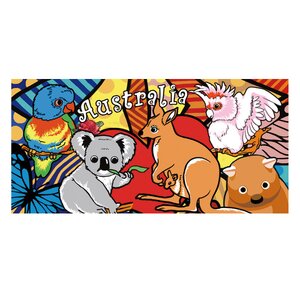 Cartoon Animal Beach Towel