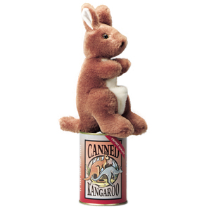 Plush Kangaroo in a Can