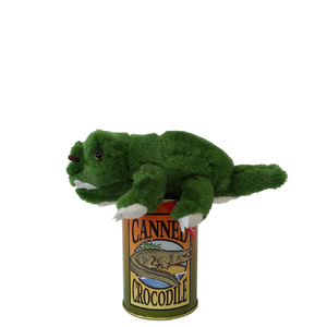 Plush Crocodile in a Can