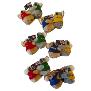 Cling-on Koalas with Vest & Australian Flag 12 Pack