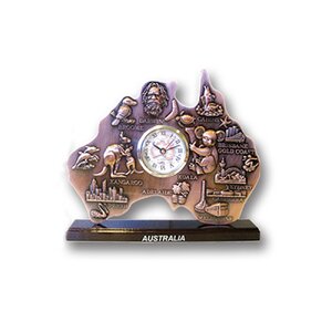 Small Australian Map Clock