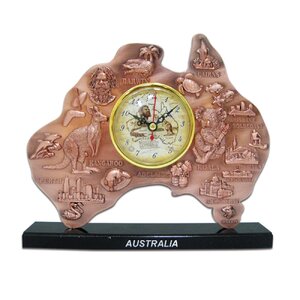 Large Australian Map Clock