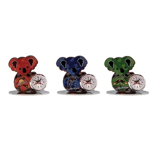 Koala with Aboriginal Art Clock