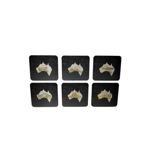 Pearl Australian Map - 6 Pack Premium Coaster