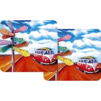 Kombi Van - 2 Pack Coaster