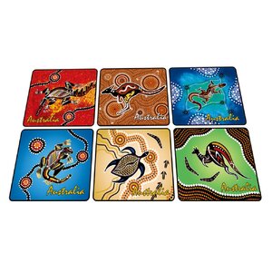 Aboriginal Art - 6 Pack Premium Coaster
