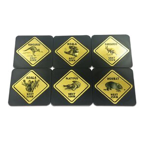 Australian Roadsigns - 6 Pack Premium Coaster