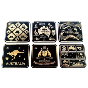 Australian Icons - 6 Pack Premium Coaster