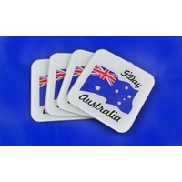 G'day Australia with Flag - 4 Pack Coaster