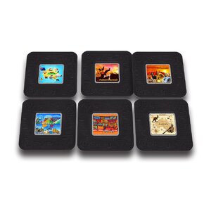 Australian Icons Map - 6 Pack Premium Coaster