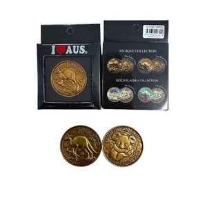 Australian Souvenir Collectable Coin - Gold Kangaroo & Koala