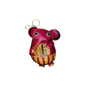 Handmade Leather Coin Purse - Elephant
