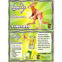 Kangaroo Doodat Pop-Up 3D Construction Postcard