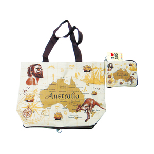 Vintage Map - Foldable Shopping Bag