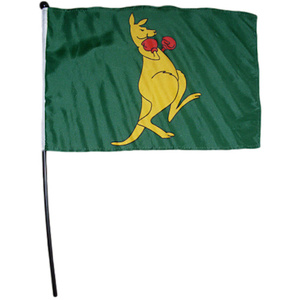 Boxing Kangaroo Flag on Stick