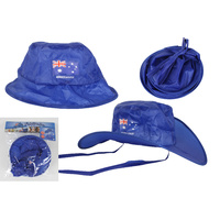 Australian Flag Foldable Hat - 2 Pack 