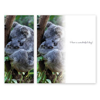 Koala - Life Is Beautful - Greeting Card 