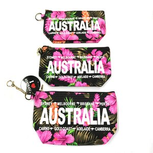 Black Floral Cosmetic Bag - 3 in 1