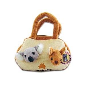 Plush Koala and Kangaroo Hand Bag
