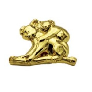 Gold Koala Hat Pins - 4 Pack