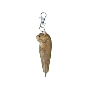 HAND CRAFTED KEYRING PEN - WOMBAT