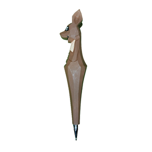 HAND CRAFTED PEN - DARK BROWN KANGAROO