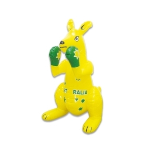 Inflatable Boxing Kangaroo with Green Gloves - Large
