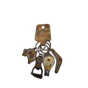 Ocean Map Keyring - 4 Pack