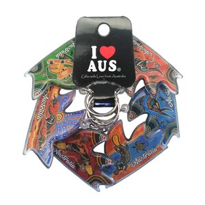 Opera House Shaped Keyring - 6 Pack
