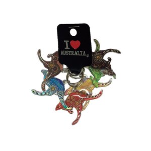 Kangaroo Shaped Keyring - 6 Pack