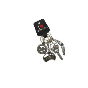 Pewter Sydney Keyring - 4 Pack