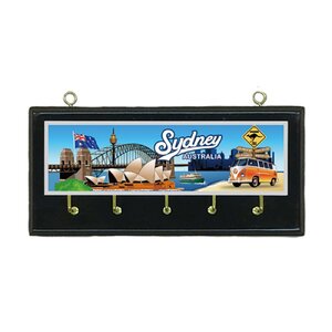 Sydney Harbour with Kombi Van - Key Holder